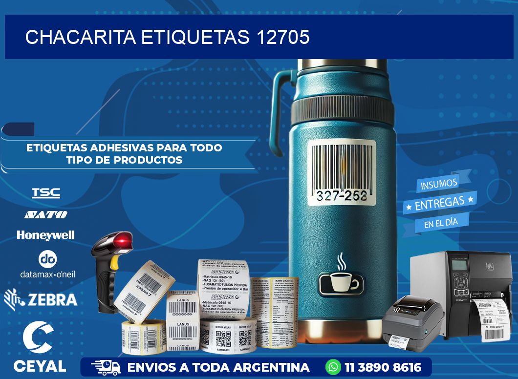 Chacarita etiquetas 12705