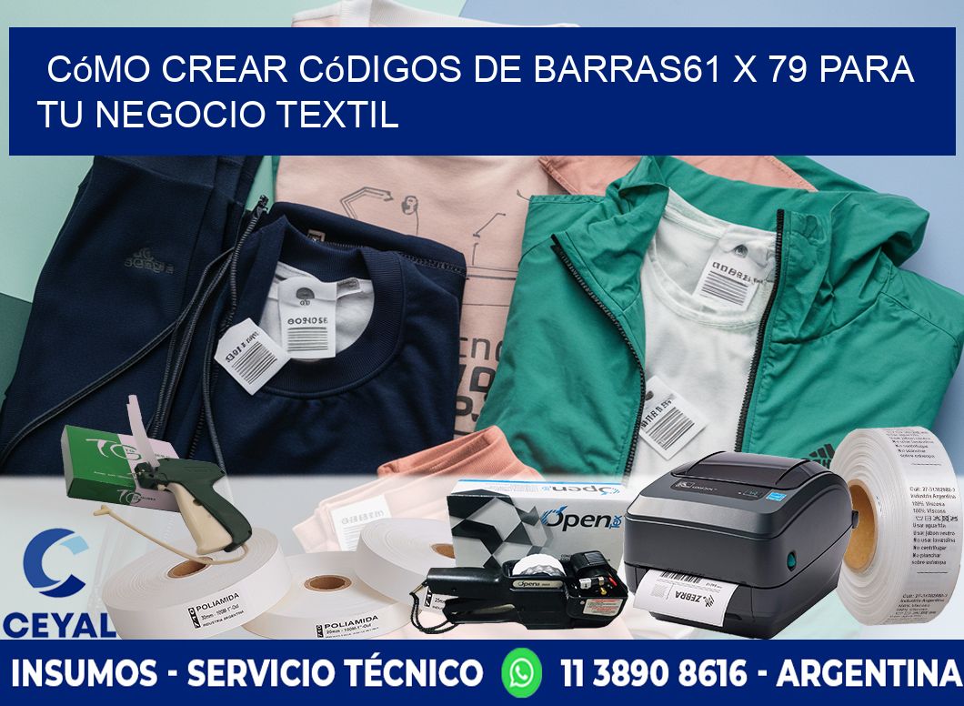 Cómo Crear Códigos de Barras61 x 79 para Tu Negocio Textil
