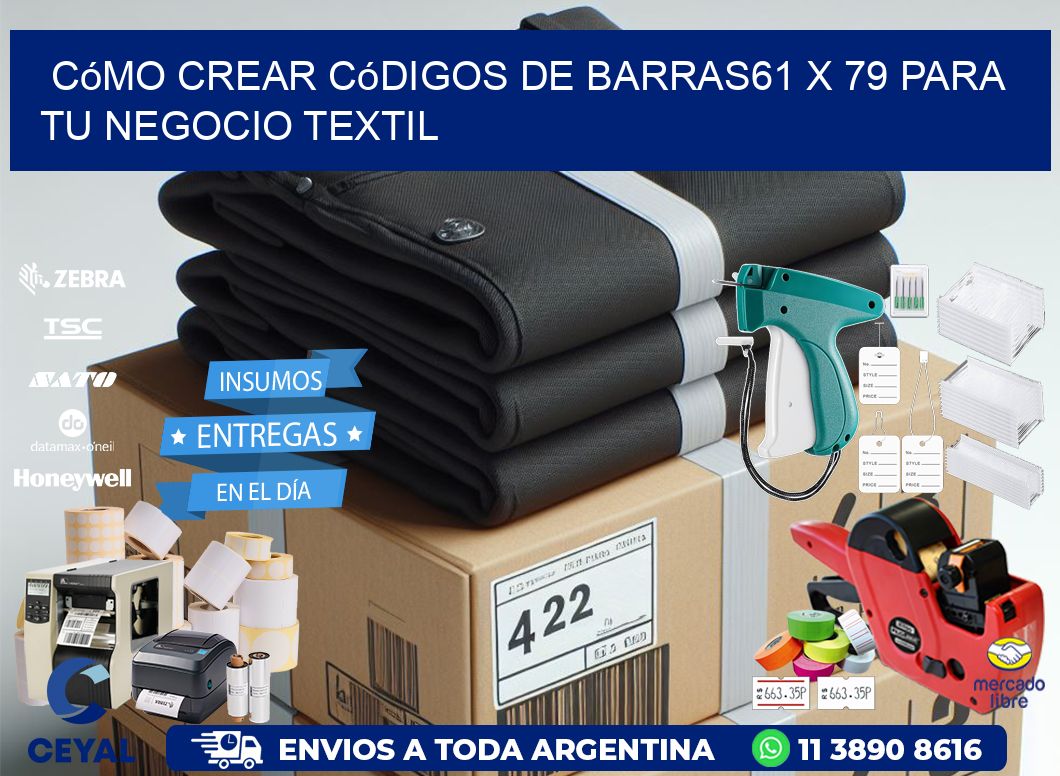 Cómo Crear Códigos de Barras61 x 79 para Tu Negocio Textil