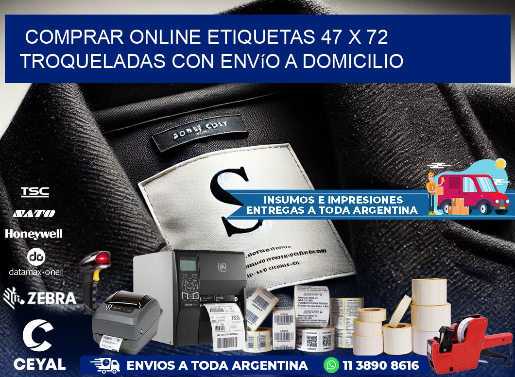Comprar online etiquetas 47 x 72 troqueladas con envío a domicilio