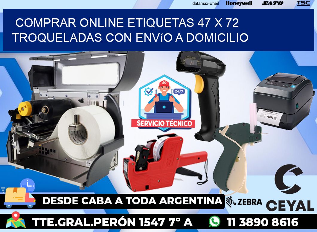 Comprar online etiquetas 47 x 72 troqueladas con envío a domicilio