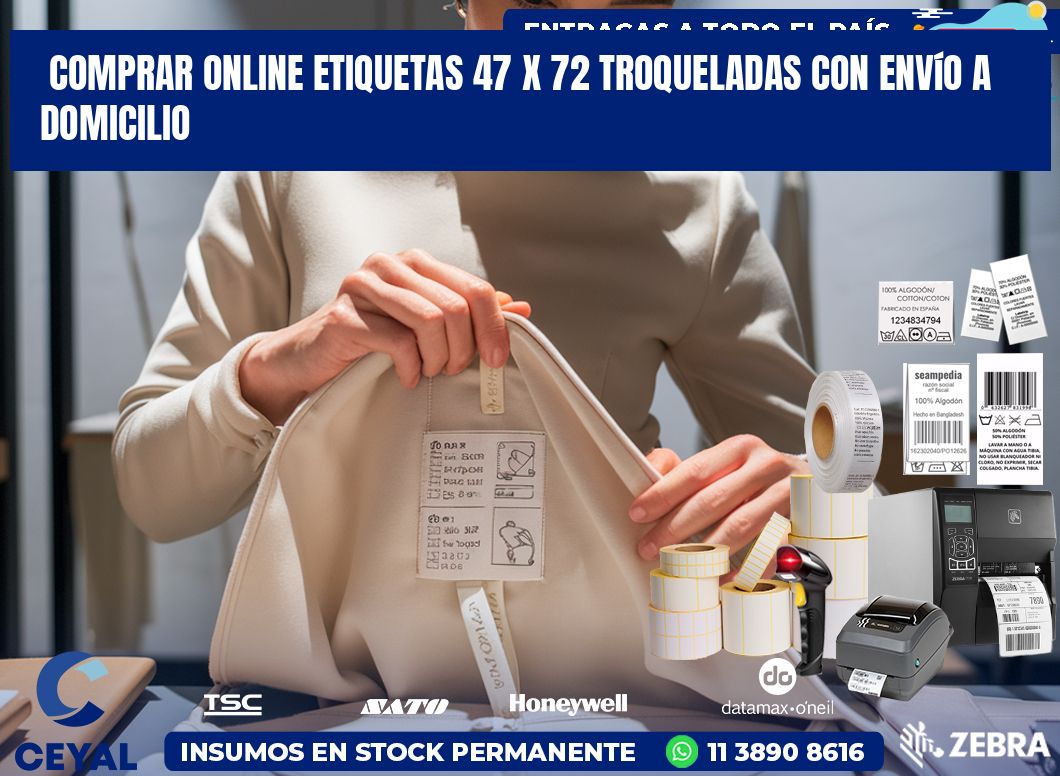 Comprar online etiquetas 47 x 72 troqueladas con envío a domicilio