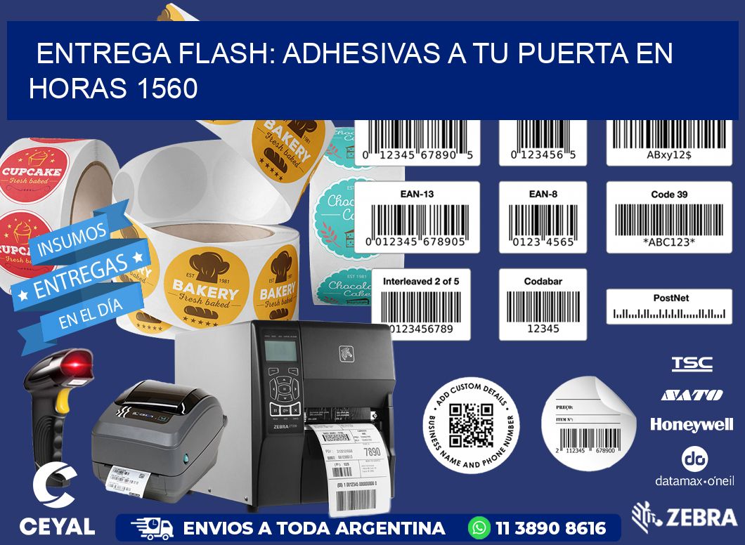 Entrega Flash: Adhesivas A Tu Puerta en Horas 1560