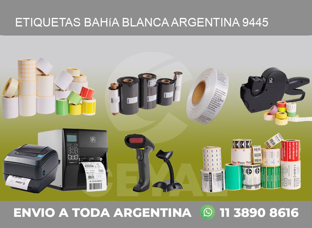 Etiquetas Bahía Blanca Argentina 9445