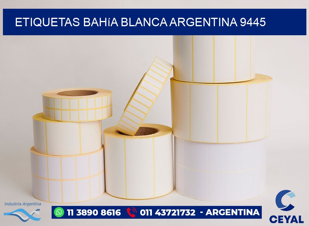 Etiquetas Bahía Blanca Argentina 9445