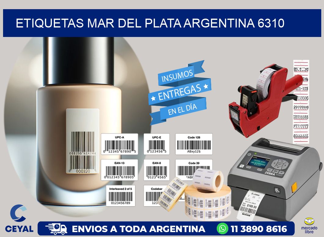 Etiquetas Mar del Plata Argentina 6310