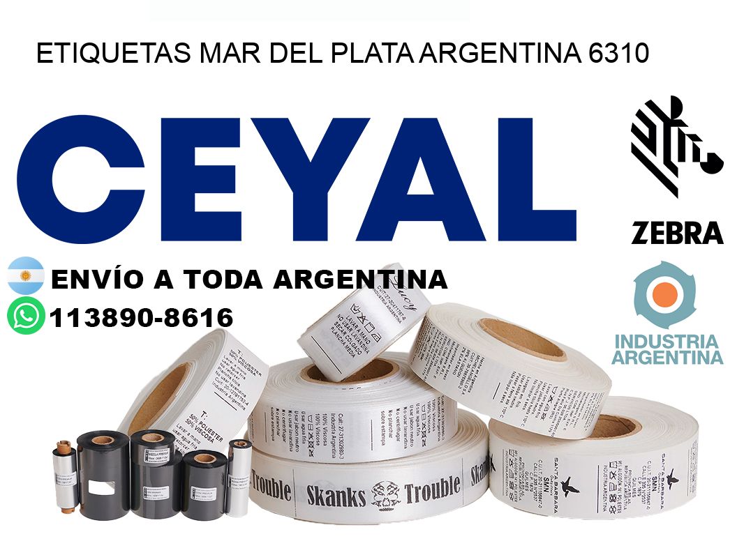 Etiquetas Mar del Plata Argentina 6310