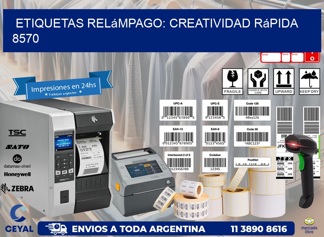 Etiquetas Relámpago: Creatividad Rápida 8570