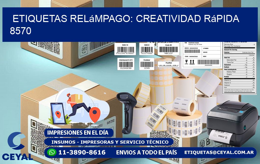 Etiquetas Relámpago: Creatividad Rápida 8570