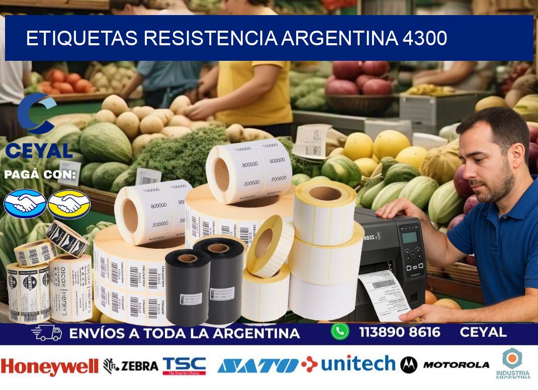 Etiquetas Resistencia Argentina 4300