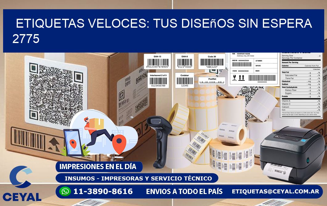 Etiquetas Veloces: Tus Diseños sin Espera 2775