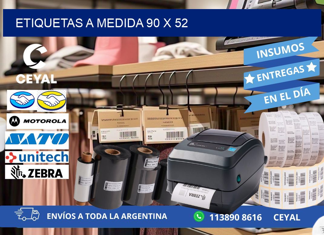 Etiquetas a medida 90 x 52