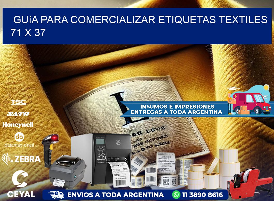 Guía para Comercializar Etiquetas Textiles 71 x 37