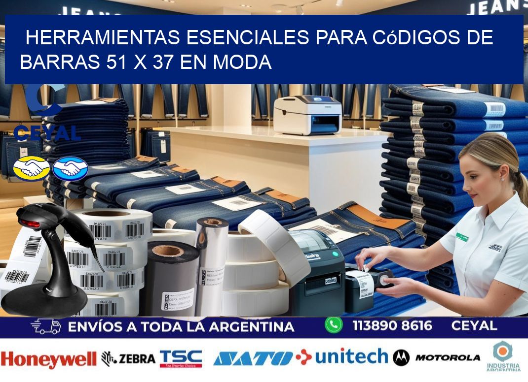 Herramientas Esenciales para Códigos de Barras 51 x 37 en Moda