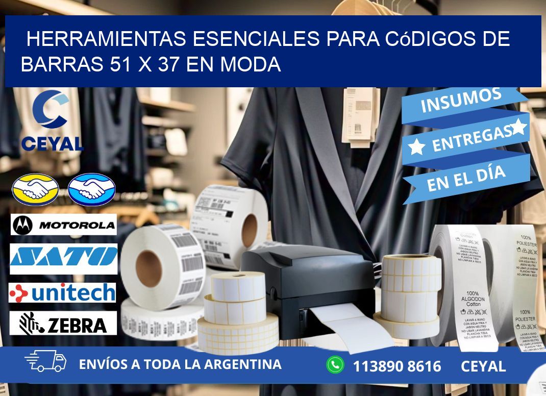 Herramientas Esenciales para Códigos de Barras 51 x 37 en Moda