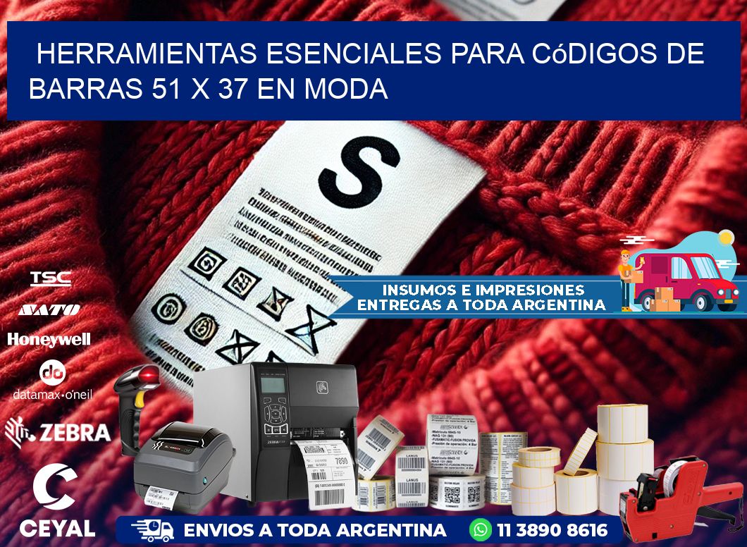 Herramientas Esenciales para Códigos de Barras 51 x 37 en Moda