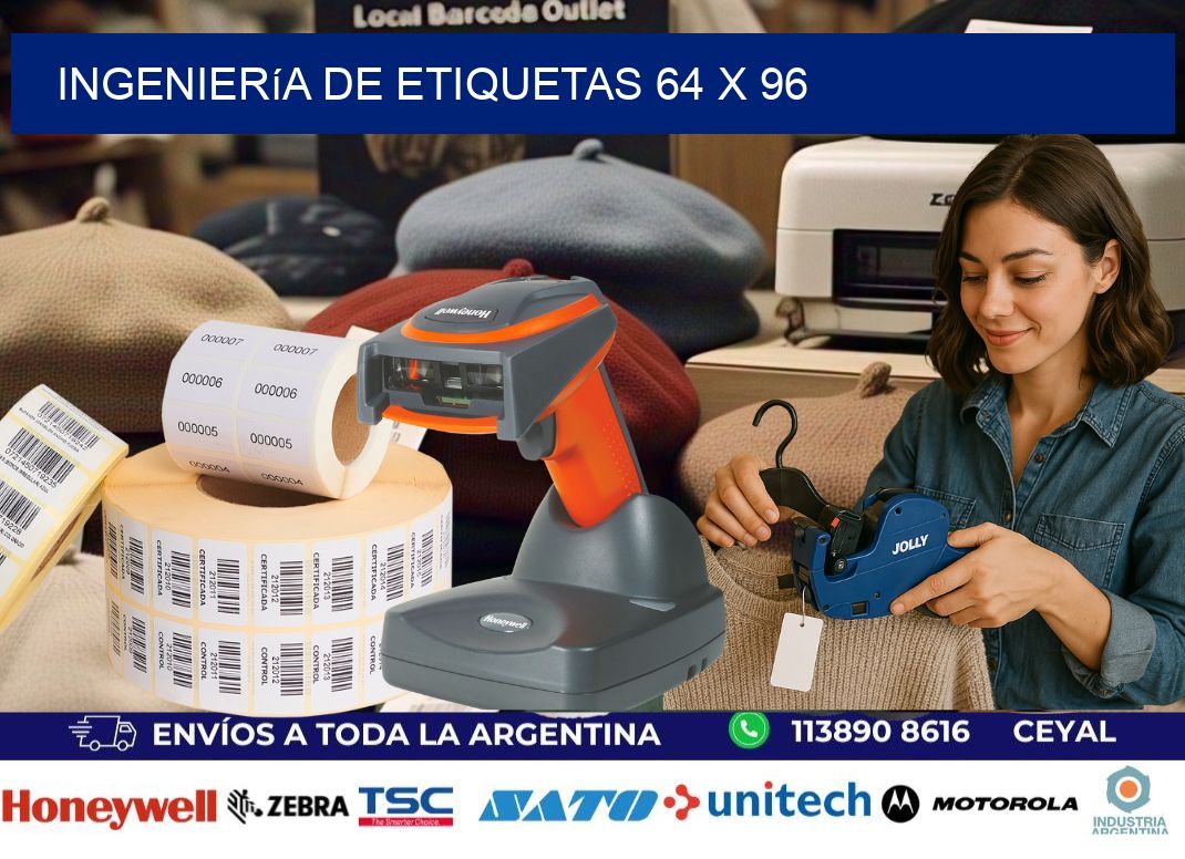 Ingeniería de etiquetas 64 x 96