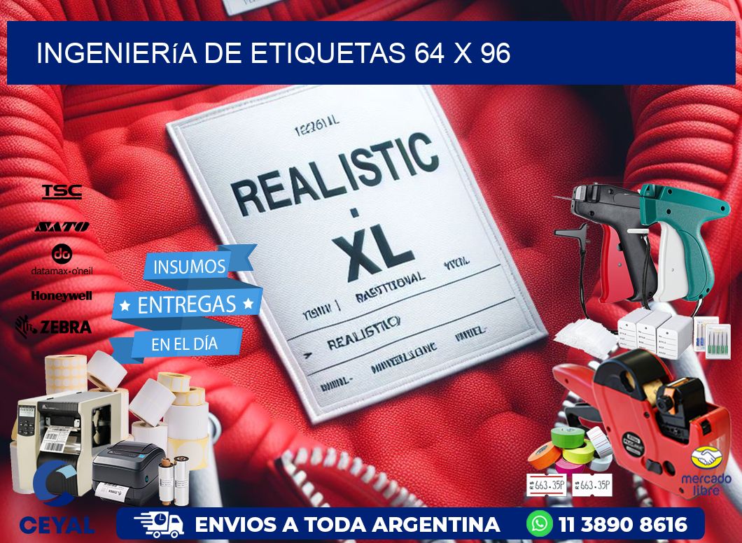 Ingeniería de etiquetas 64 x 96