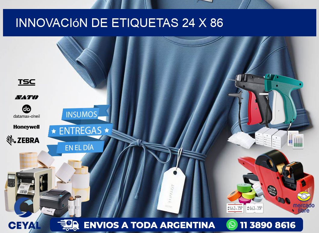 Innovación de etiquetas 24 x 86
