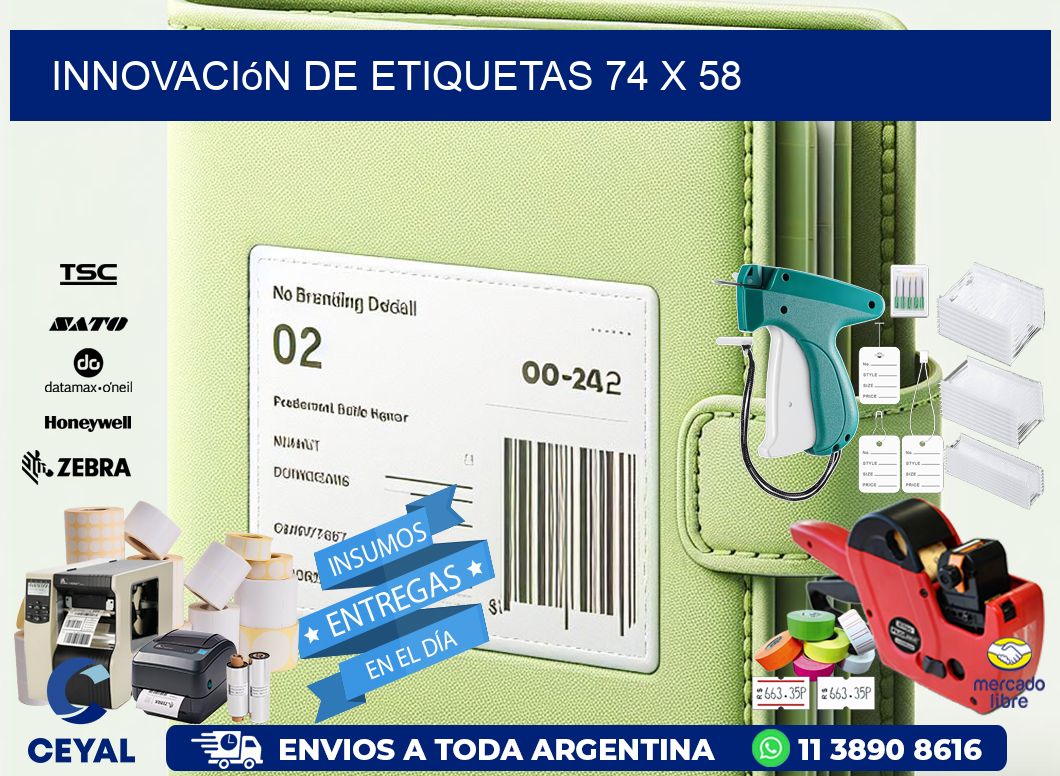 Innovación de etiquetas 74 x 58