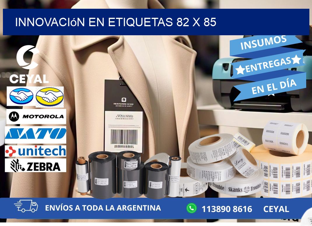 Innovación en etiquetas 82 x 85