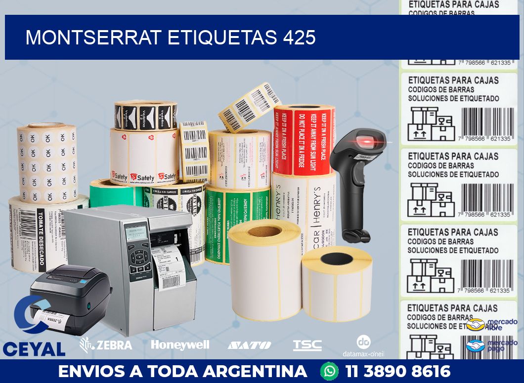 Montserrat etiquetas 425
