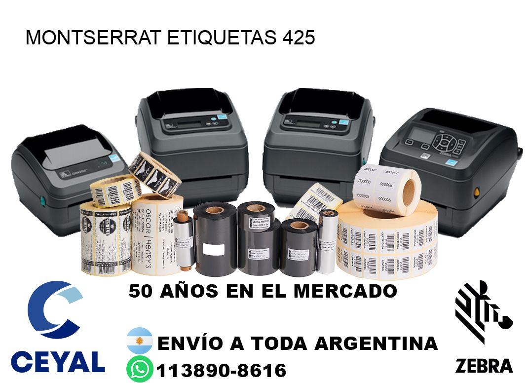 Montserrat etiquetas 425