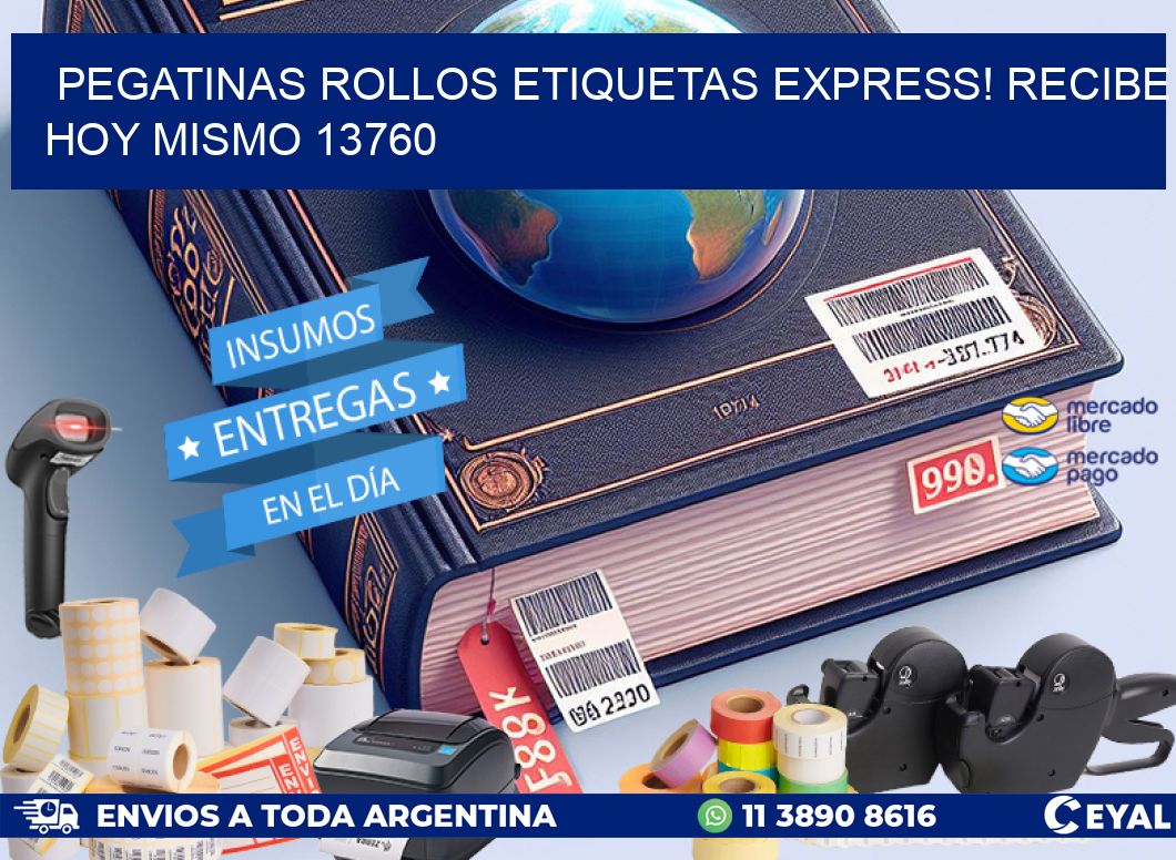 Pegatinas rollos etiquetas Express! Recibe Hoy Mismo 13760