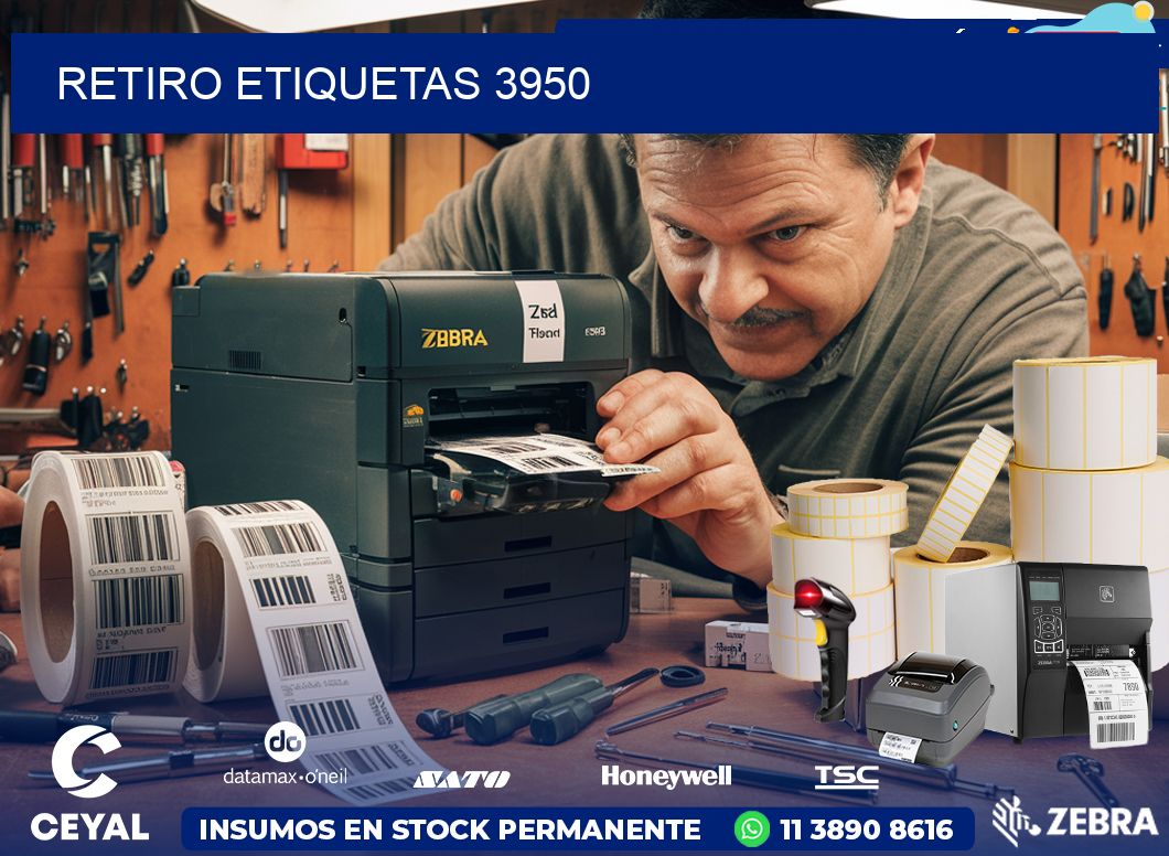 Retiro etiquetas 3950