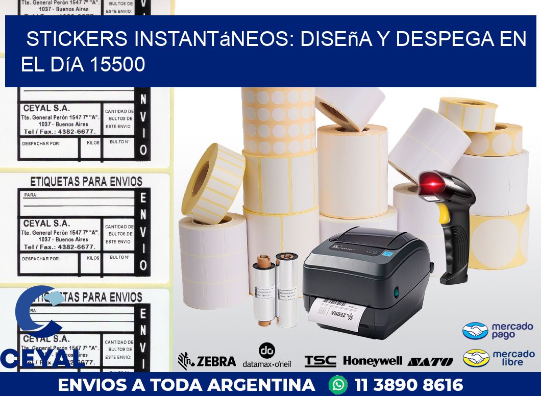 Stickers Instantáneos: Diseña y Despega en el Día 15500