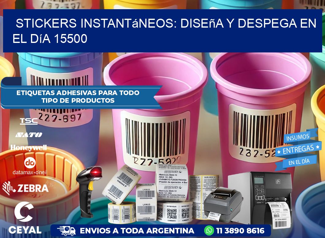 Stickers Instantáneos: Diseña y Despega en el Día 15500