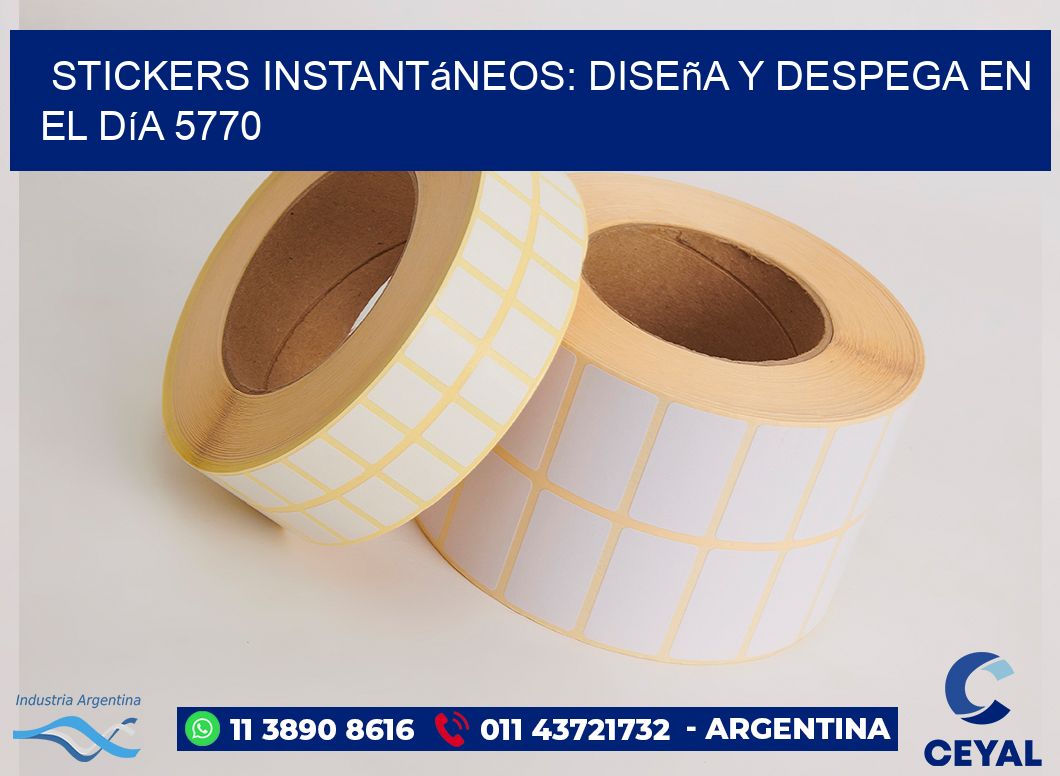 Stickers Instantáneos: Diseña y Despega en el Día 5770