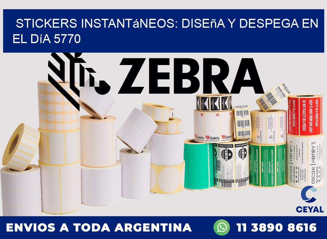 Stickers Instantáneos: Diseña y Despega en el Día 5770