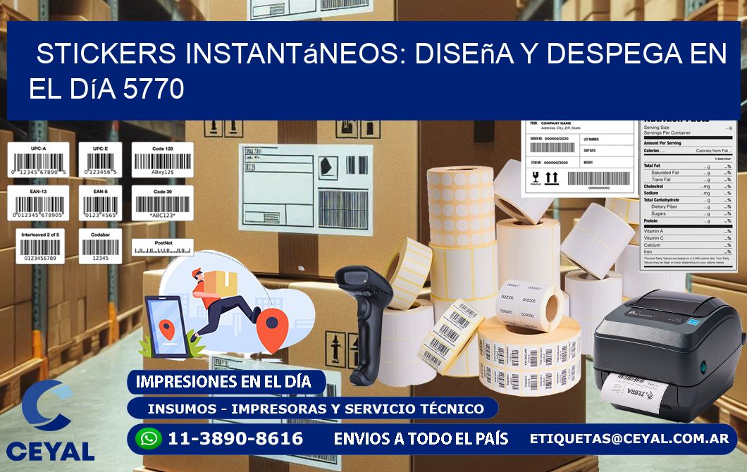 Stickers Instantáneos: Diseña y Despega en el Día 5770