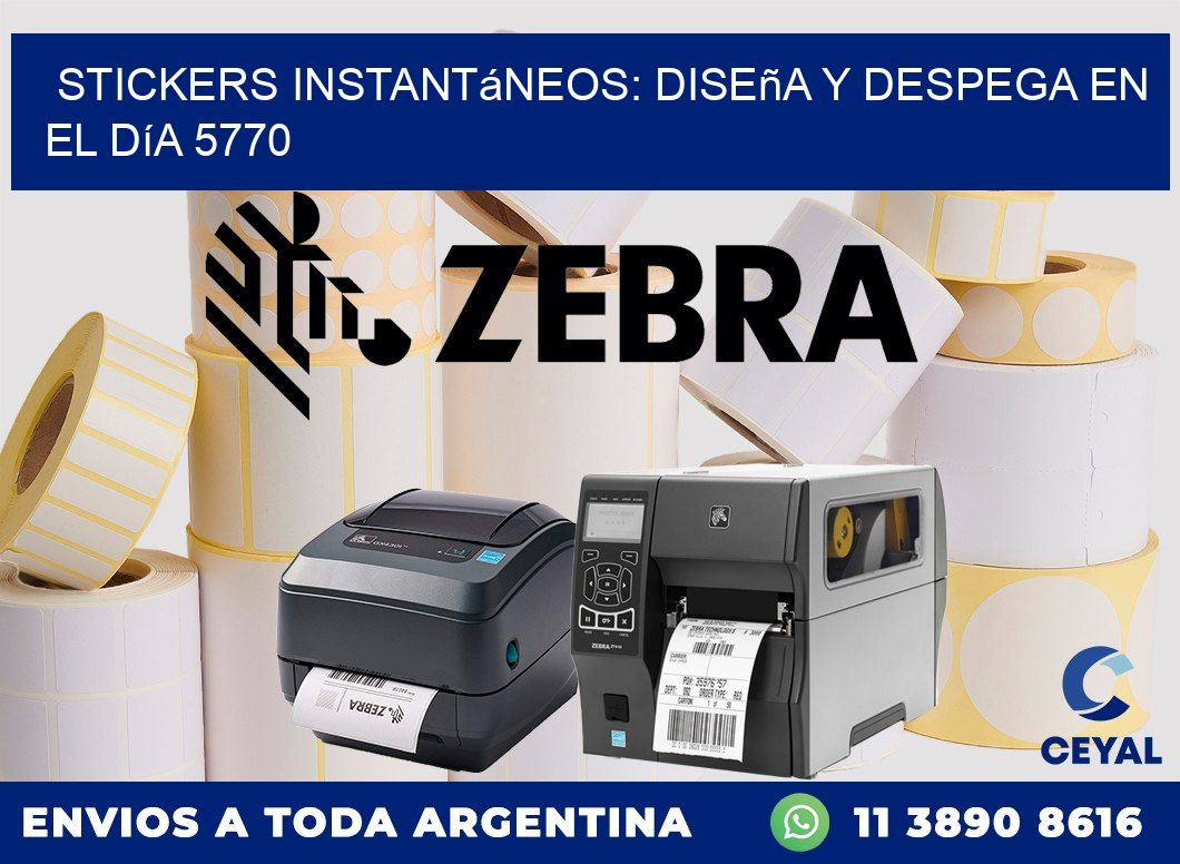 Stickers Instantáneos: Diseña y Despega en el Día 5770