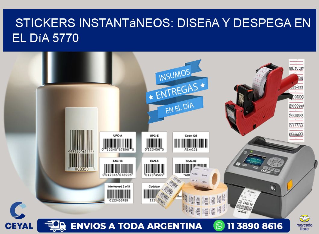 Stickers Instantáneos: Diseña y Despega en el Día 5770