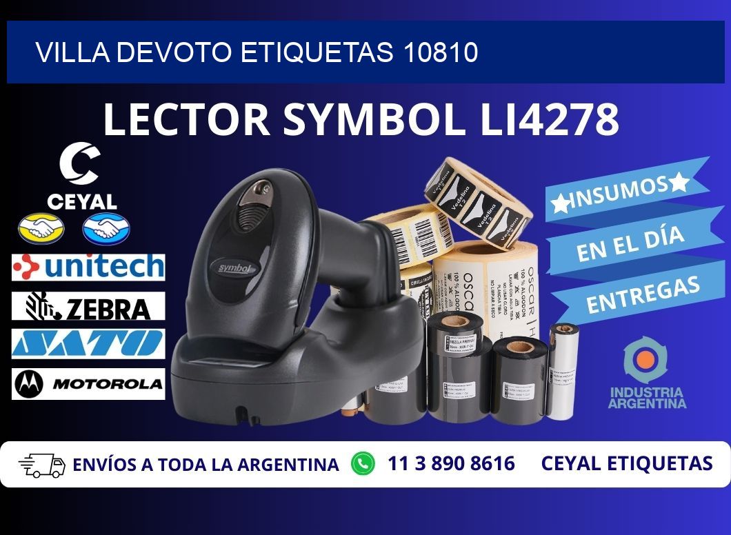 Villa Devoto etiquetas 10810