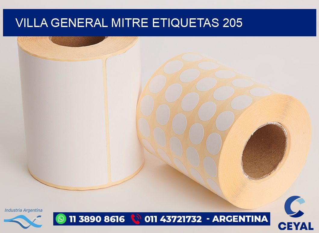 Villa General Mitre etiquetas 205