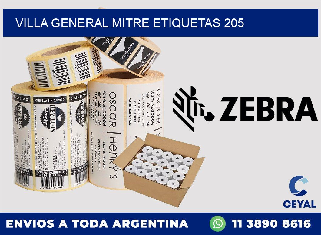 Villa General Mitre etiquetas 205