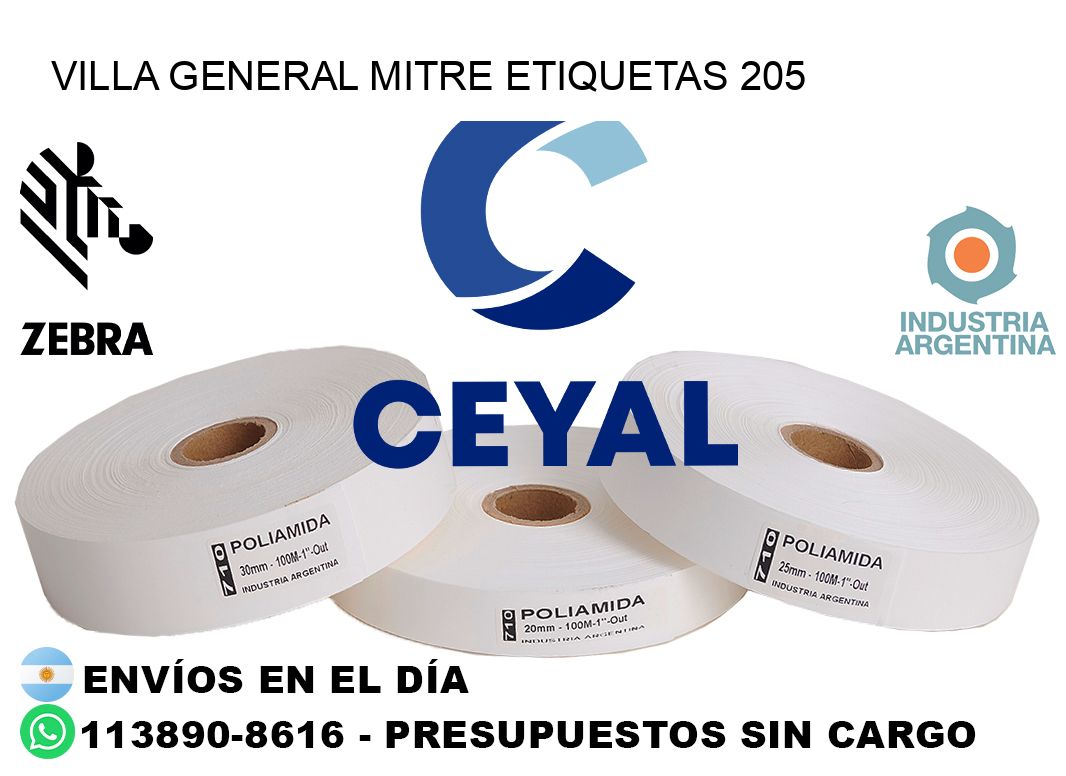 Villa General Mitre etiquetas 205