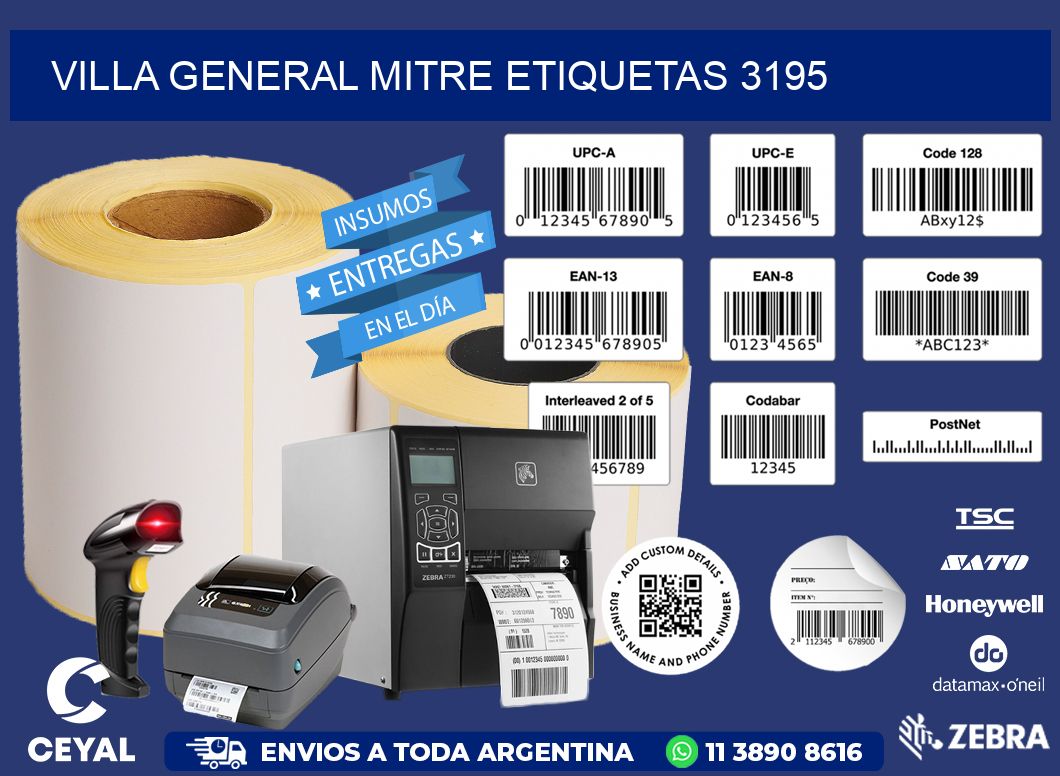 Villa General Mitre etiquetas 3195