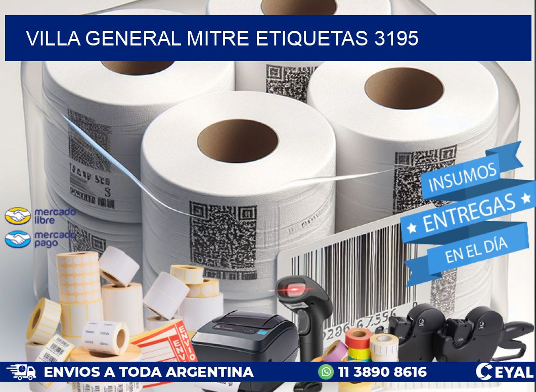 Villa General Mitre etiquetas 3195