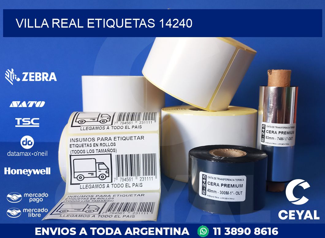 Villa Real etiquetas 14240