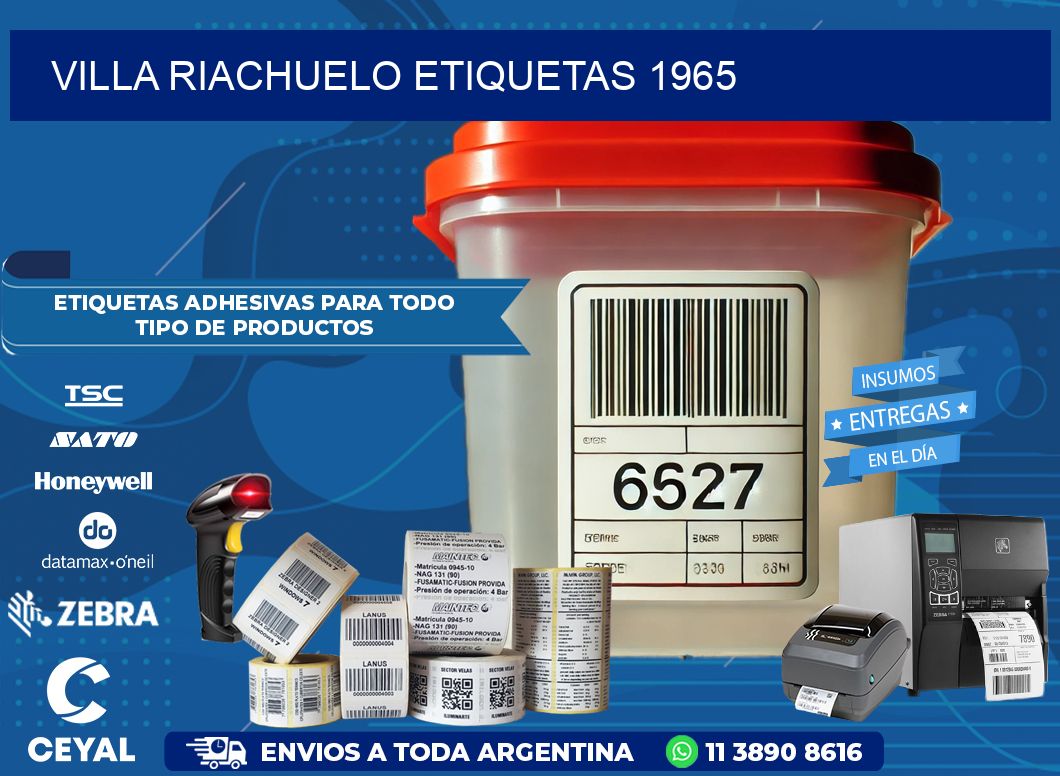 Villa Riachuelo etiquetas 1965