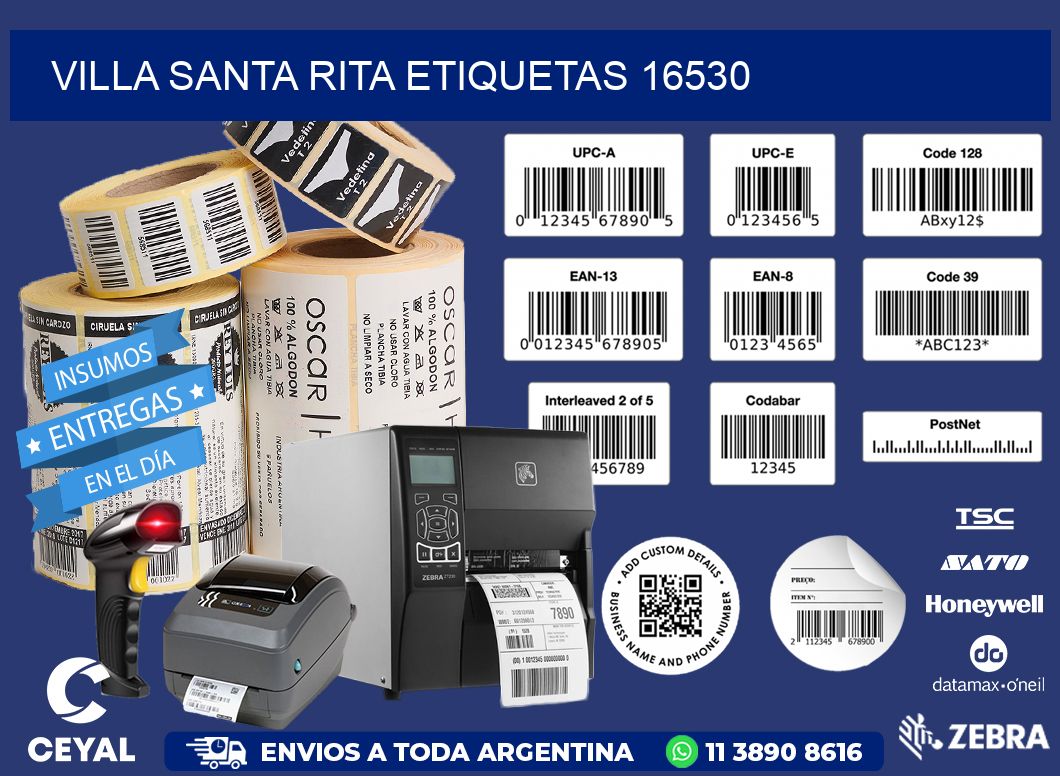 Villa Santa Rita etiquetas 16530