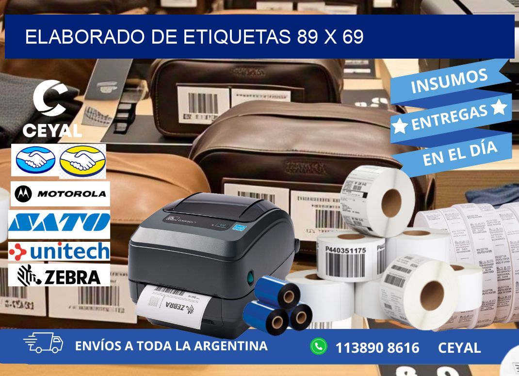 elaborado de etiquetas 89 x 69