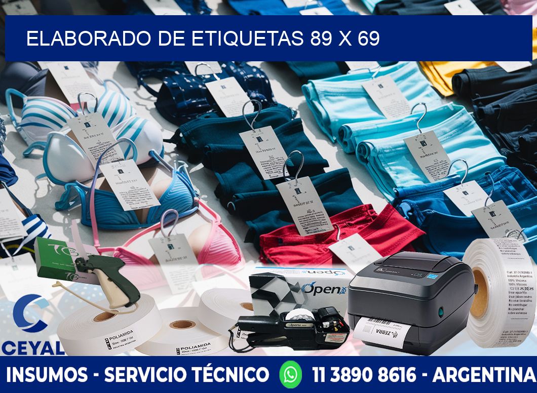 elaborado de etiquetas 89 x 69