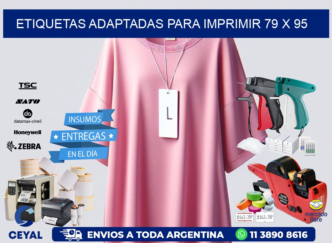 etiquetas adaptadas para imprimir 79 x 95