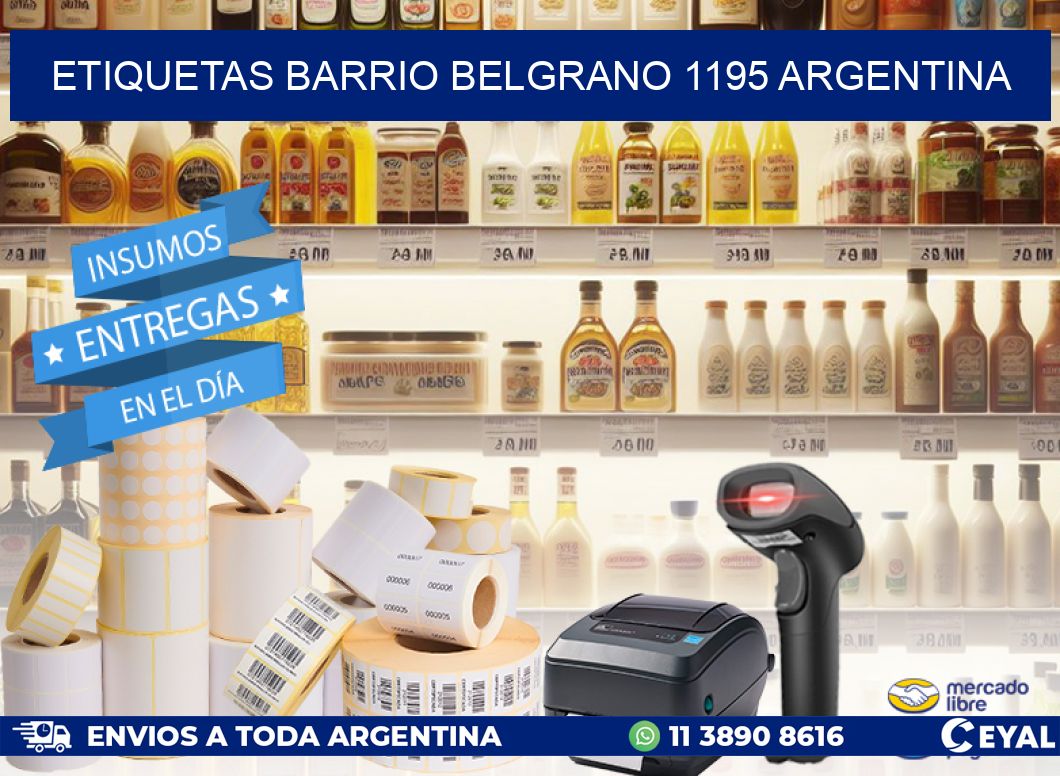 etiquetas barrio belgrano 1195 argentina