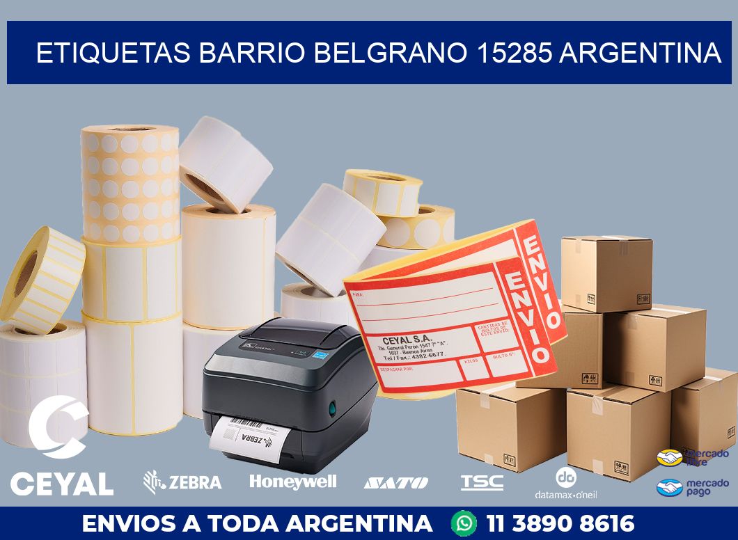 etiquetas barrio belgrano 15285 argentina
